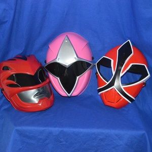 Power Ranger Mask Assortment  OS Red Ranger Pink